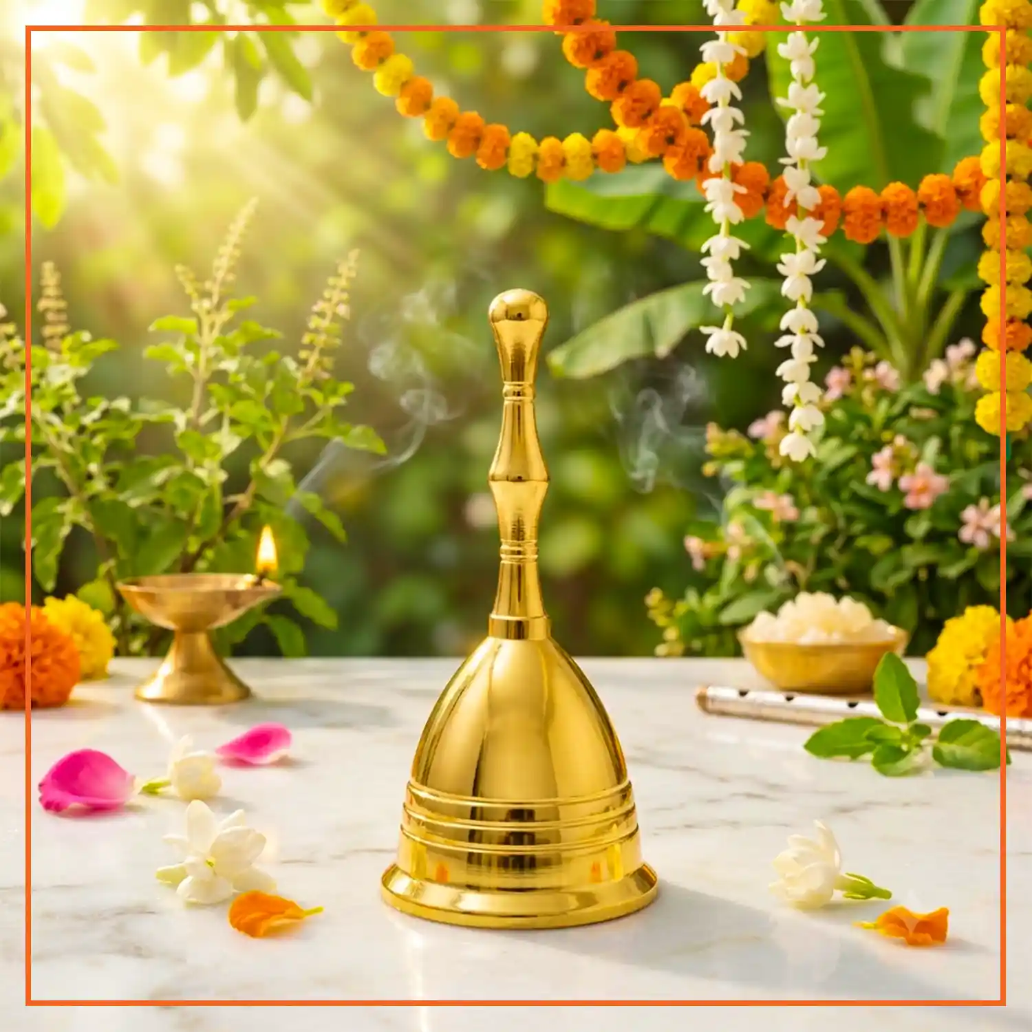 Traditional Brass Bell | Ghanti for Pooja 